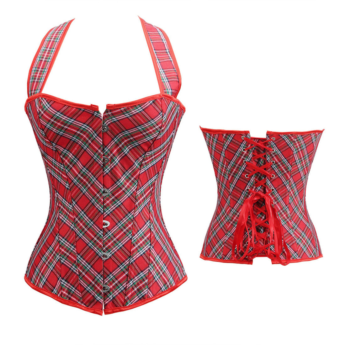 HALTER LACE-UP CORSET