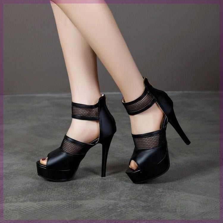 PEEP-TOE HEELS
