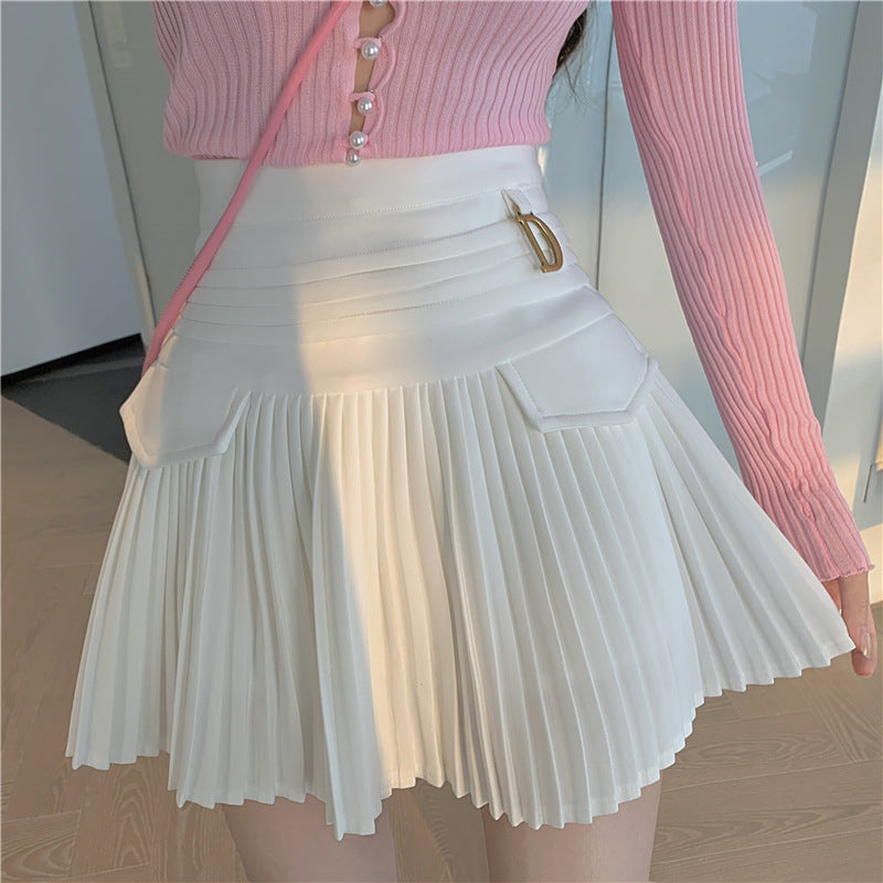 HIGH WAIST PLEATED SKIRT