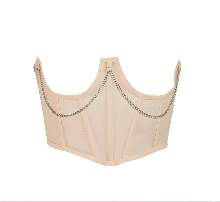 LACE-UP SHEER CORSET