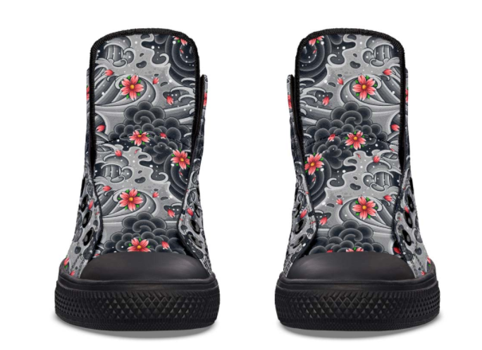 FLORAL PRINT DESIGN SHOES