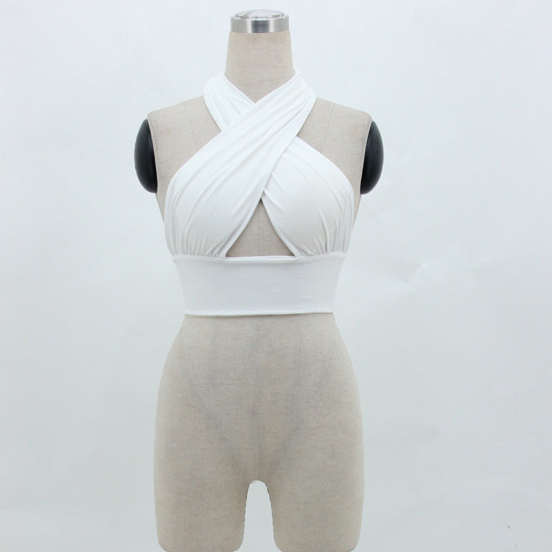 Halter Backless Crop Top