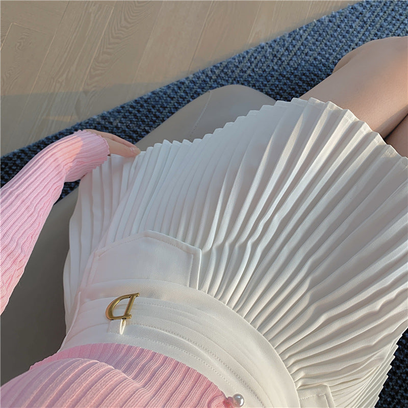 HIGH WAIST PLEATED SKIRT