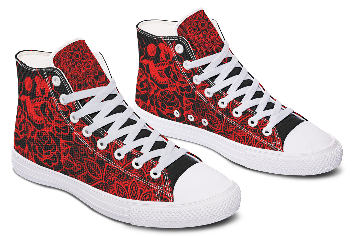 ROSE PRINT SHOES