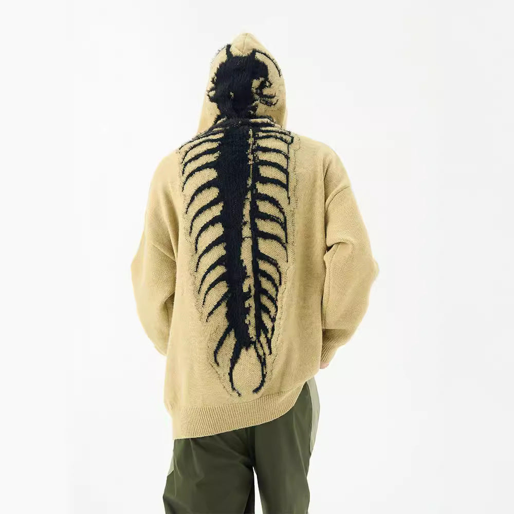 Men's Design Sense Hooded Casual Loose Sweater