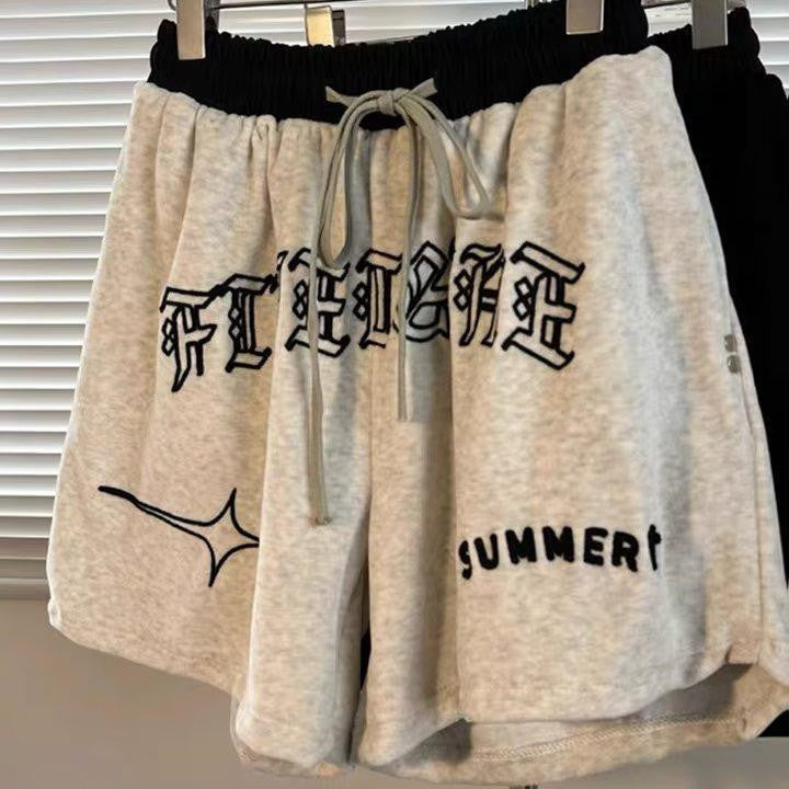 Retro Embroidered Shorts