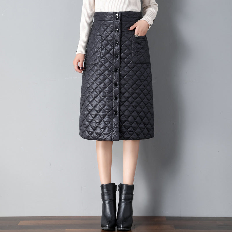 QUILTED PUFFER SKIRT
