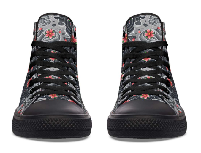 FLORAL PRINT DESIGN SHOES