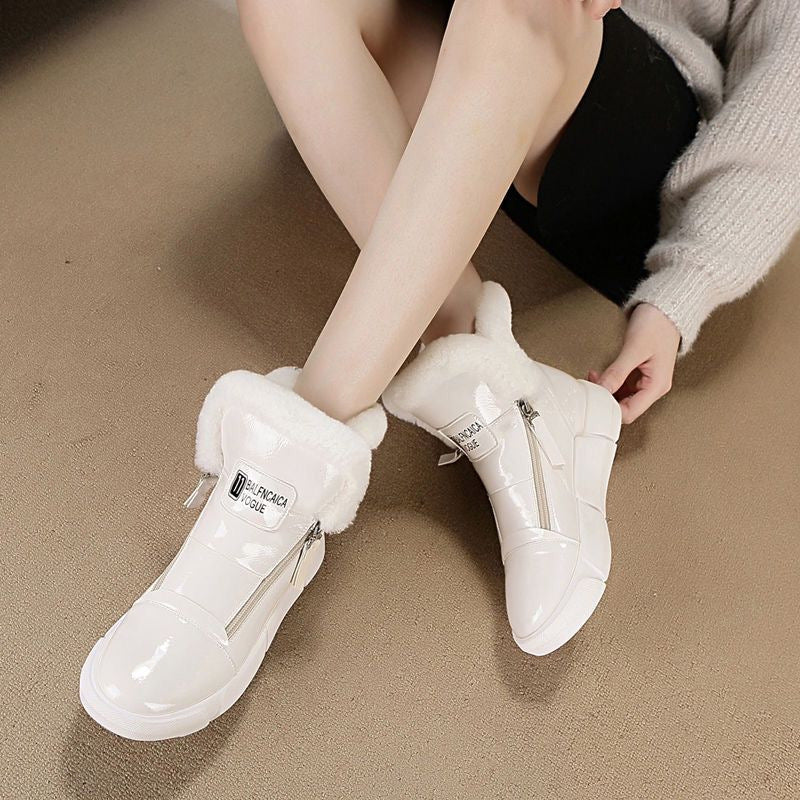 FLEECE ZIPPER MID-TOP SNEAKER