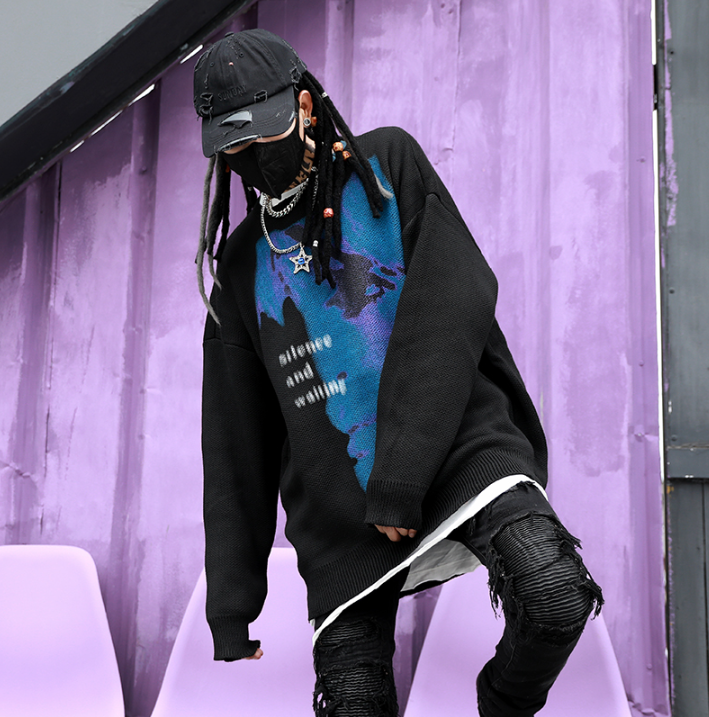 MEN'S PRINTED OVERSIZED SWEATSHIRT