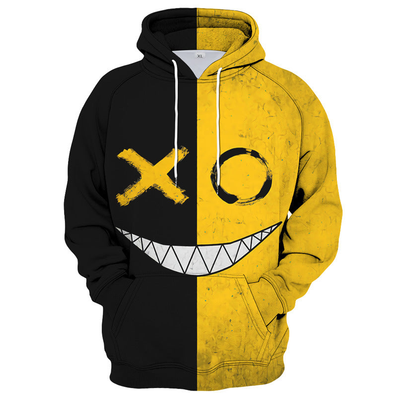 HALF & HALF PRINTED HOODIE
