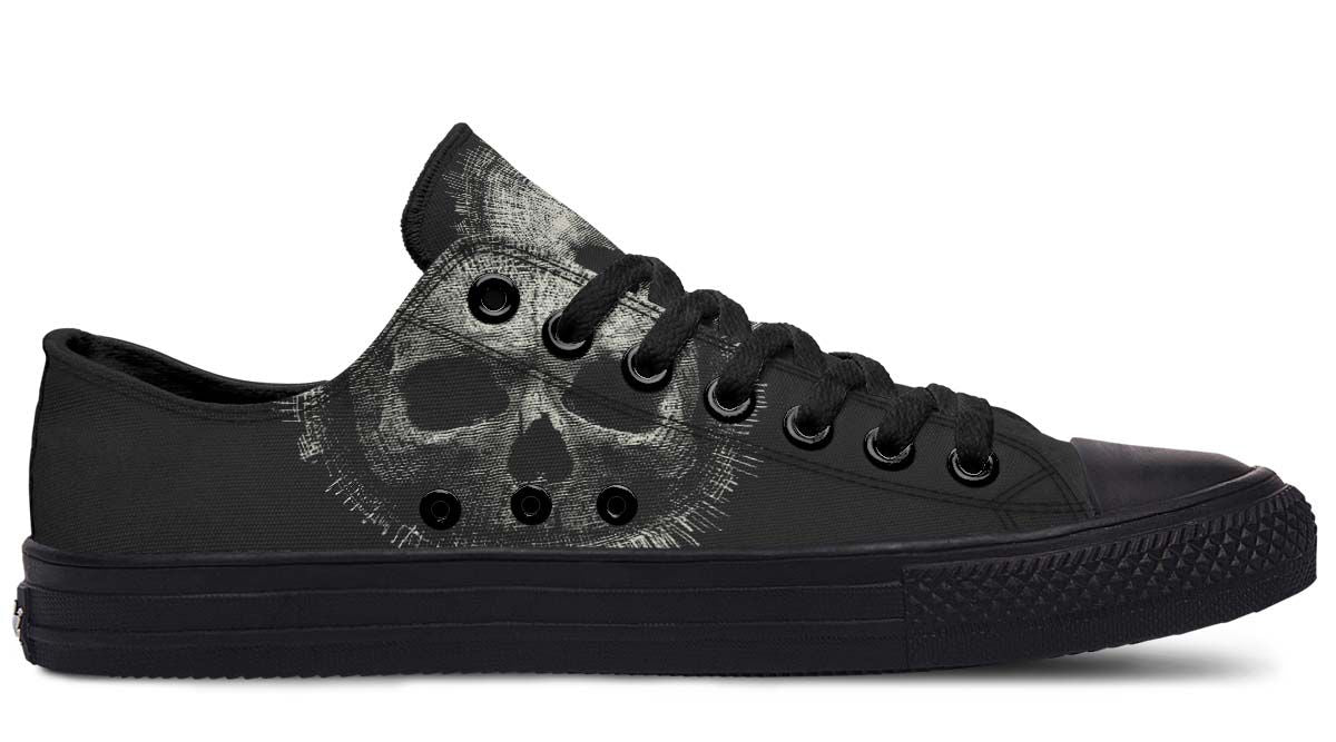 LOW TOPS SKULL PRINT DESIGN SHOES