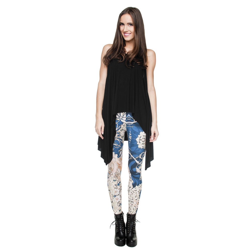 FLORAL MID-WAIST LEGGING