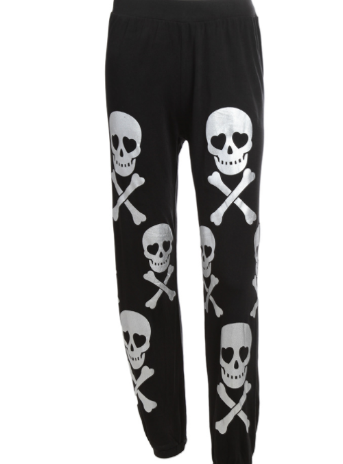 SKULL PRINTED JOGGERS