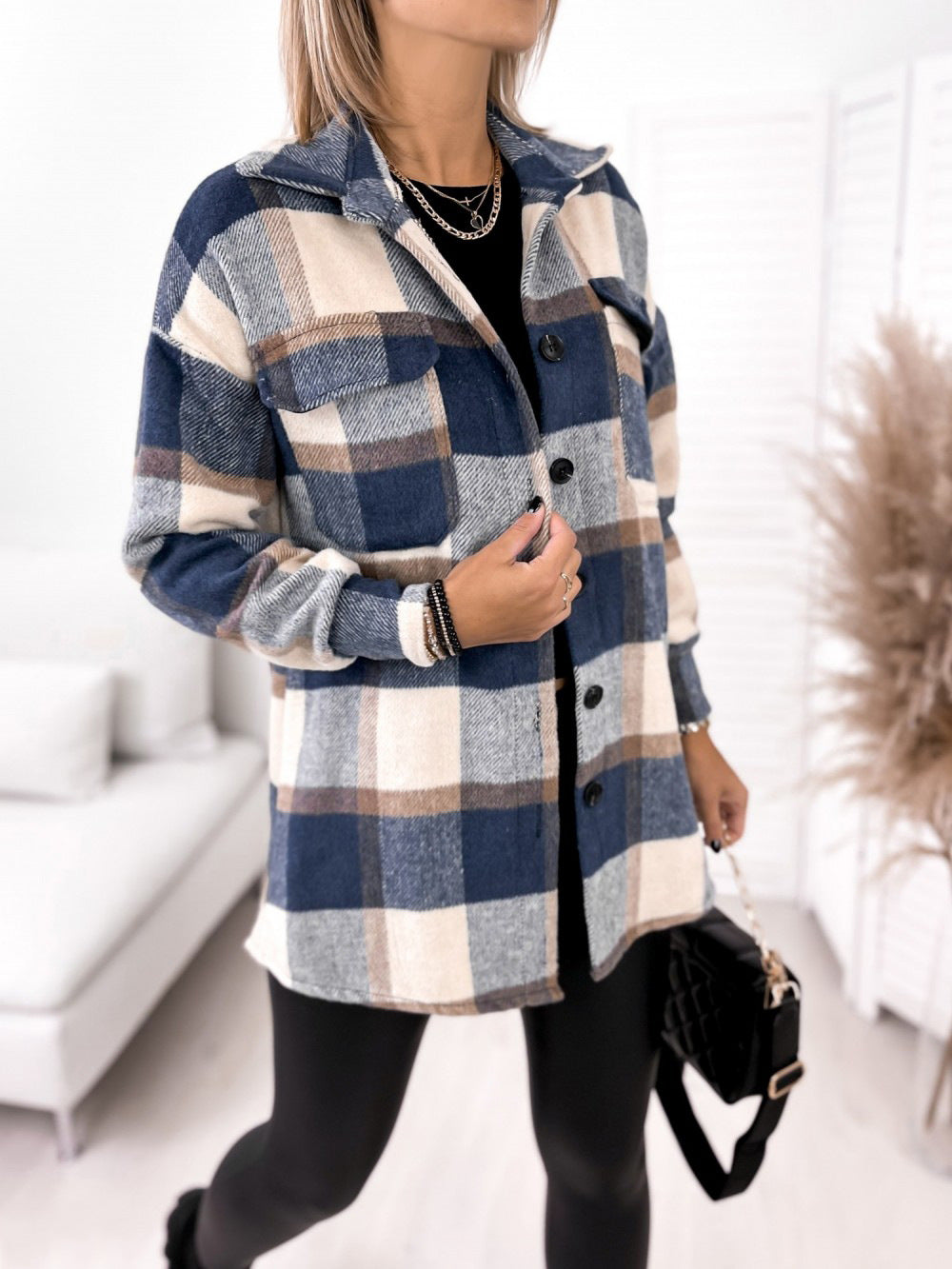 PLAID JACKET