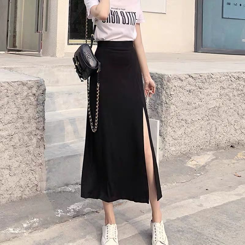 LENGTHY SLIT SKIRT
