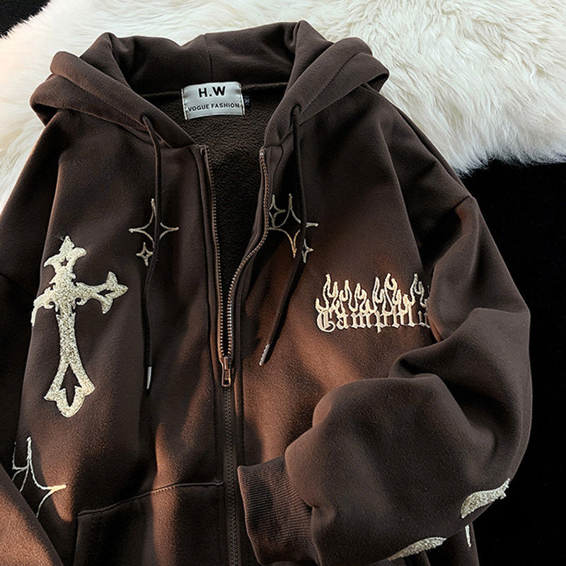 GOTHIC EMBROIDERY HOODIE