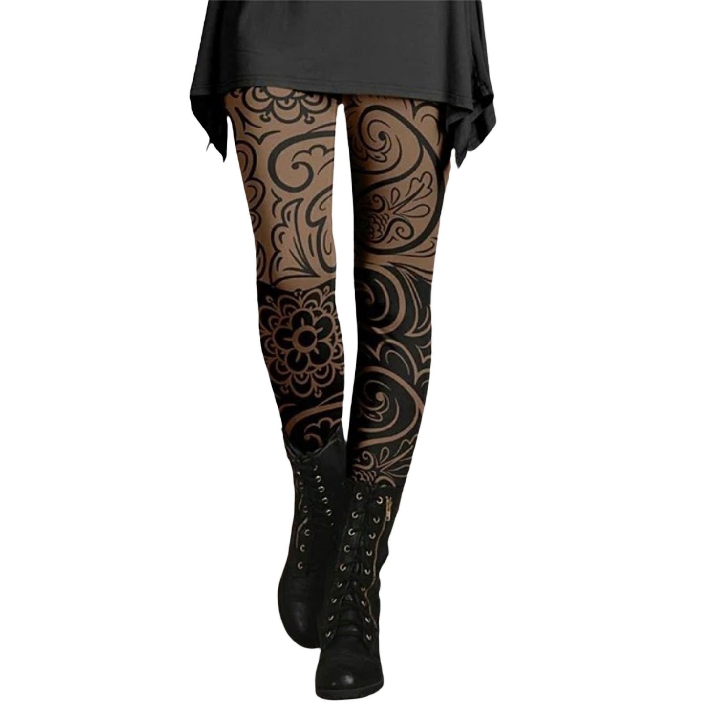 Women's Retro Ethnic Style Slimming Printed Leggings