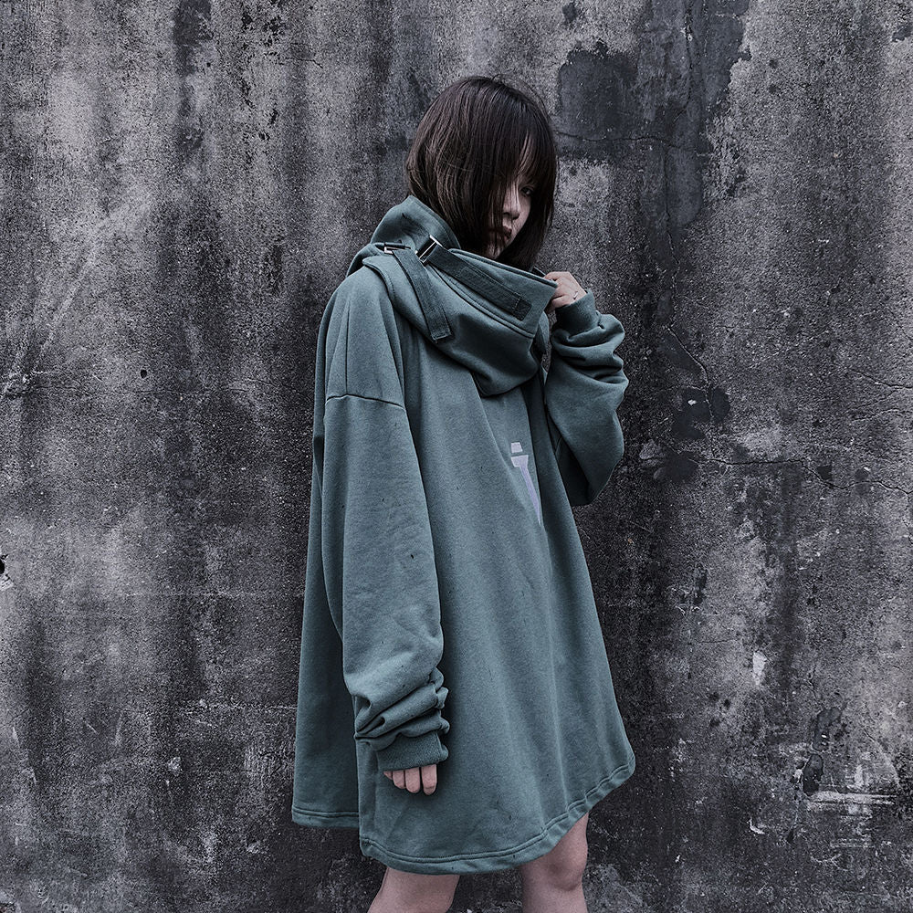 OVERSIZED HOODED DRESS