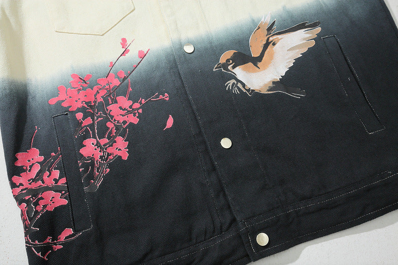 Floral Print Denim Male