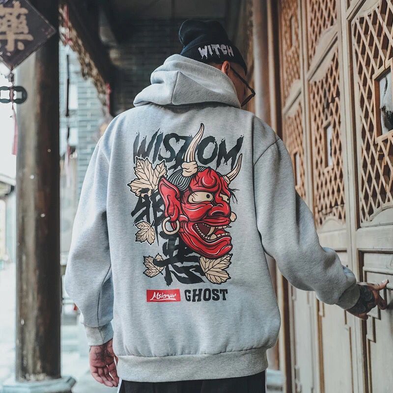 MEN'S LOOSE PULLOVER HIP HOP HOODIE