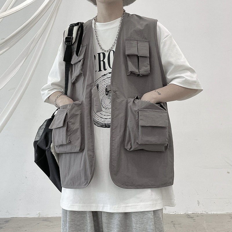 Summer Wind Tooling Vest Coat Male