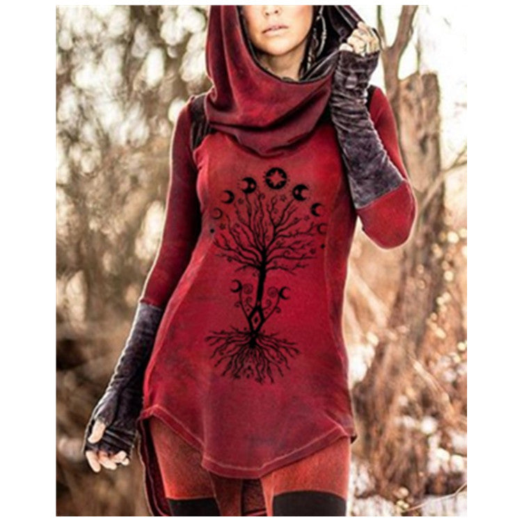 CELESTIAL PRINT SLIM FIT HOODIE