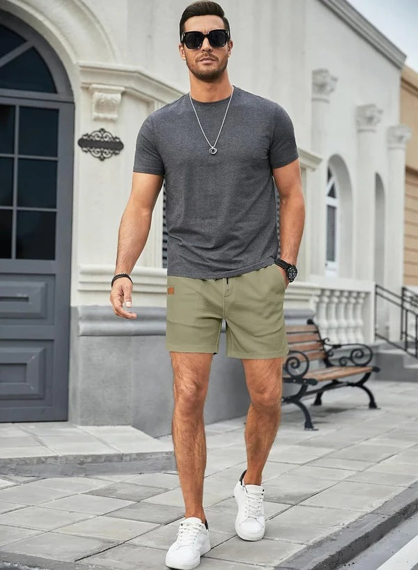 Solid Color Casual Pants