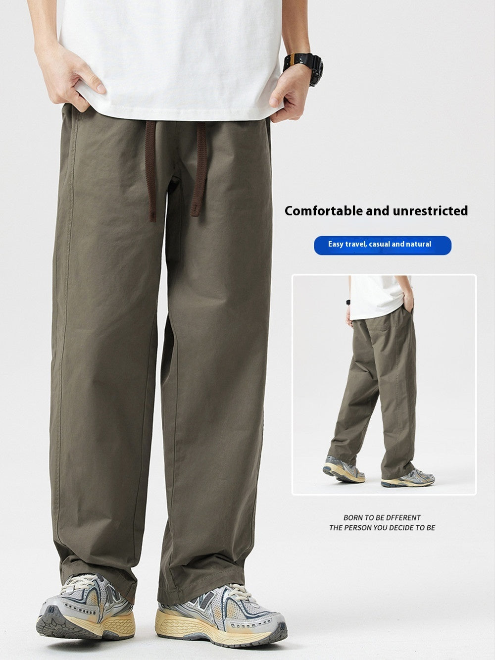 Summer Thin Pure Cotton Casual Pants