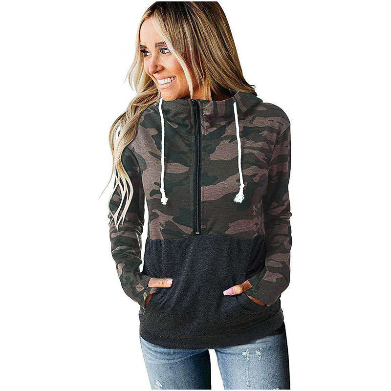 CAMOUFLAGE ZIPPER HOODIE