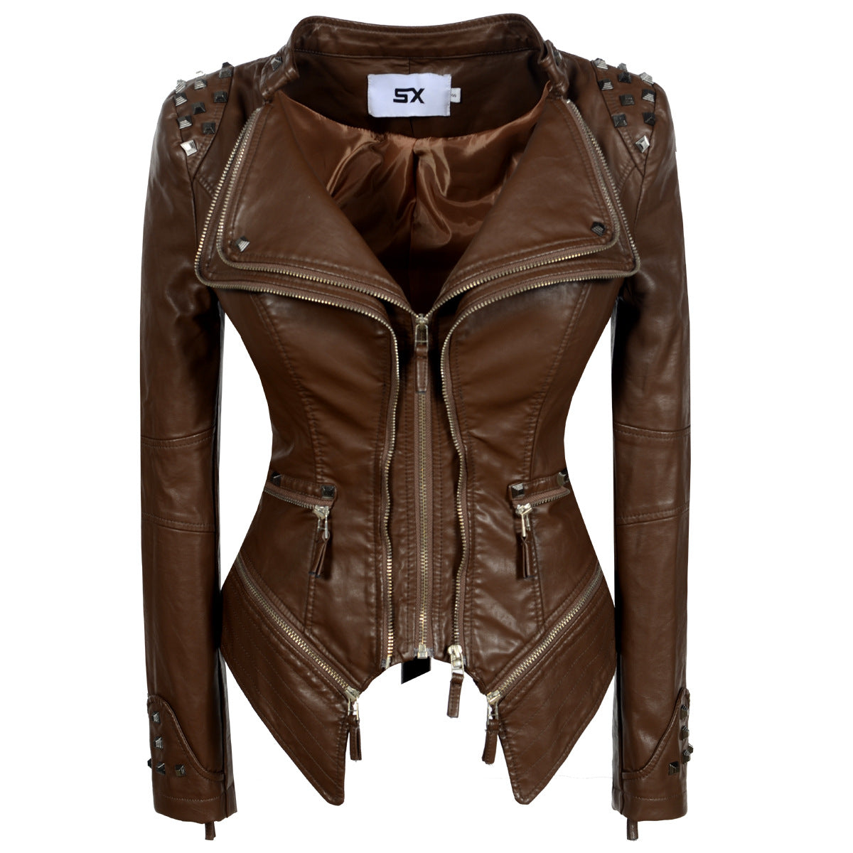 LEATHER DENIM JACKET