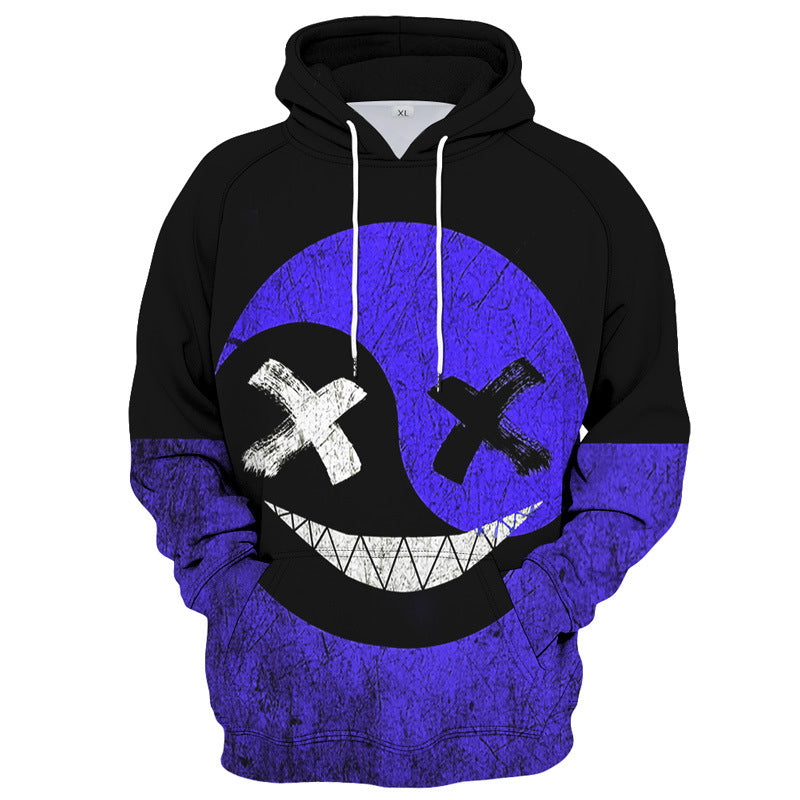 HALF & HALF PRINTED HOODIE