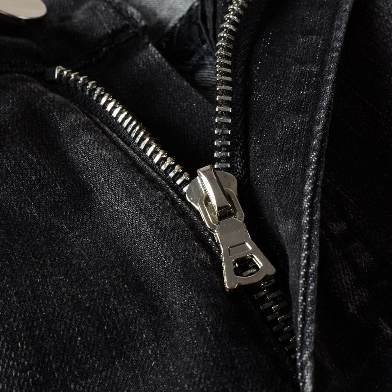 High Street Hipster Gram Grey Made Old Wash Jeans