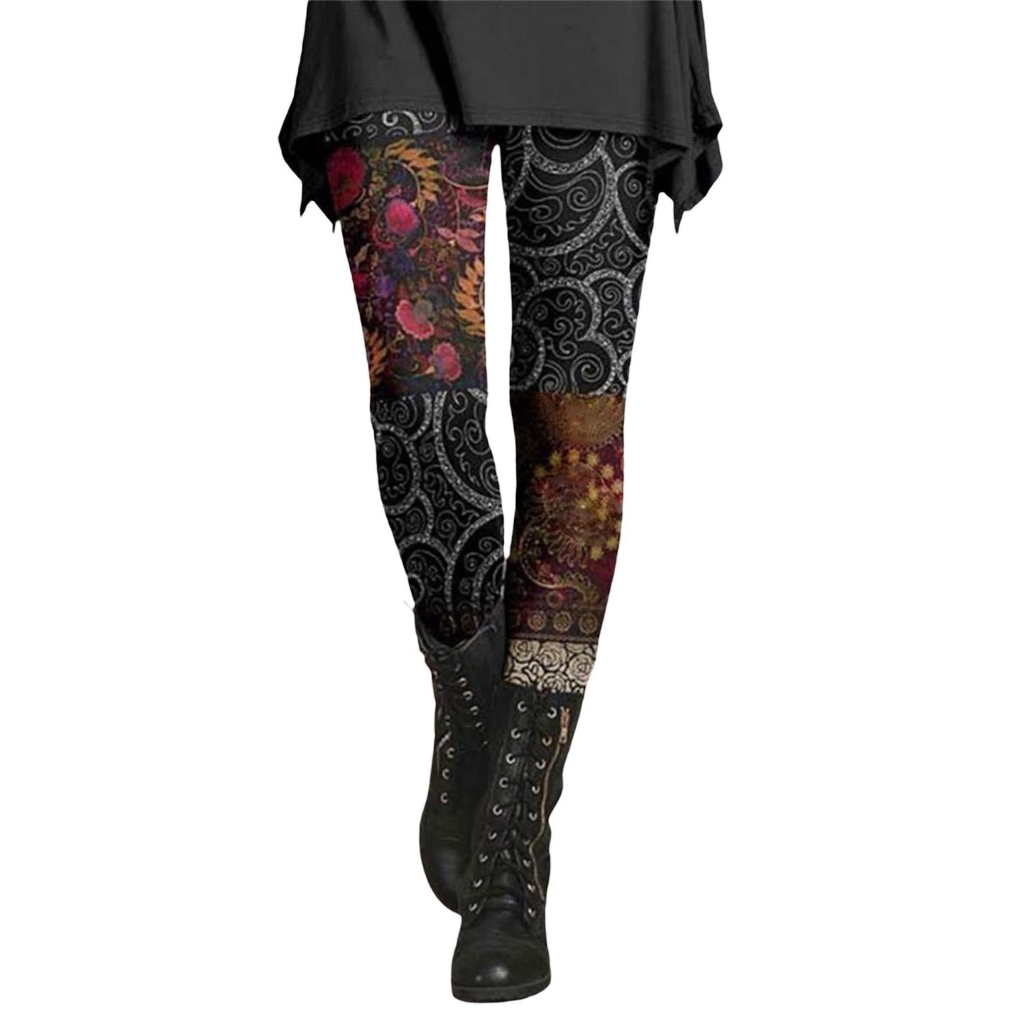 Women's Retro Ethnic Style Slimming Printed Leggings