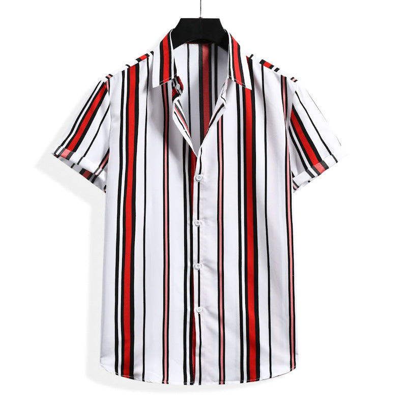 VERTICAL STRIPED PRINTED SHIRT