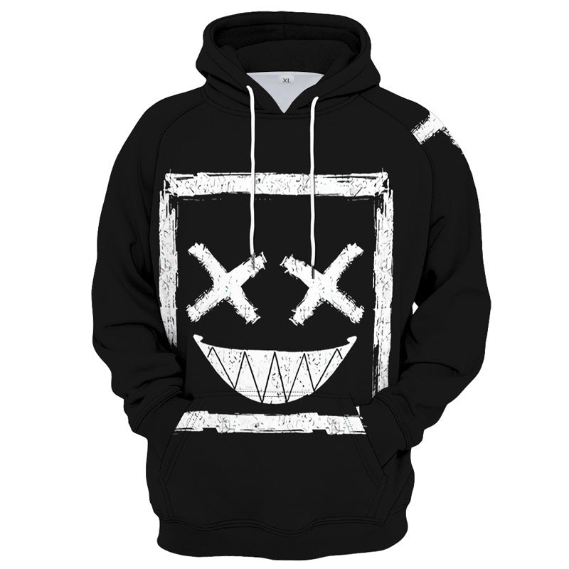HALF & HALF PRINTED HOODIE
