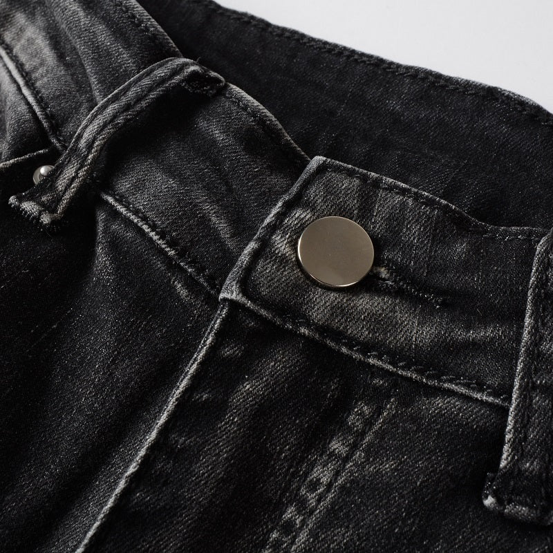 High Street Hipster Gram Grey Made Old Wash Jeans