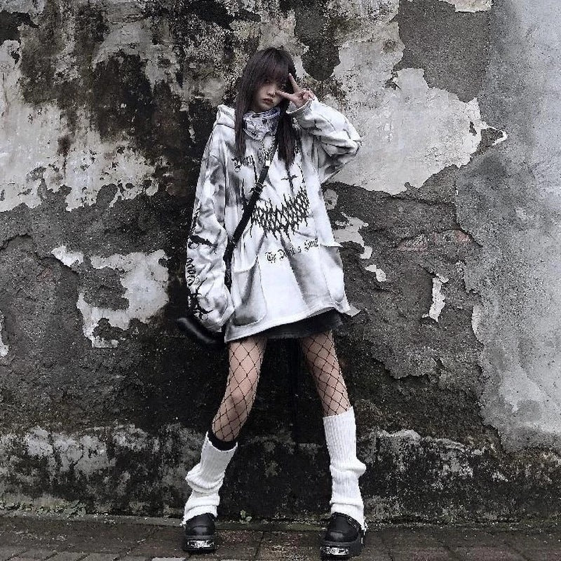 OVERSIZE PATCHWORK PRINTED SWEATSHIRT