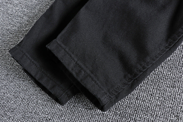 Men's Loose Washed-out Big Ripped Jeans