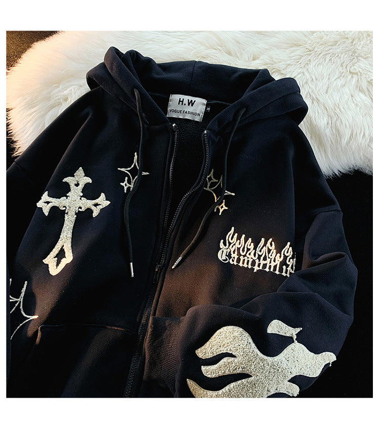 GOTHIC EMBROIDERY HOODIE