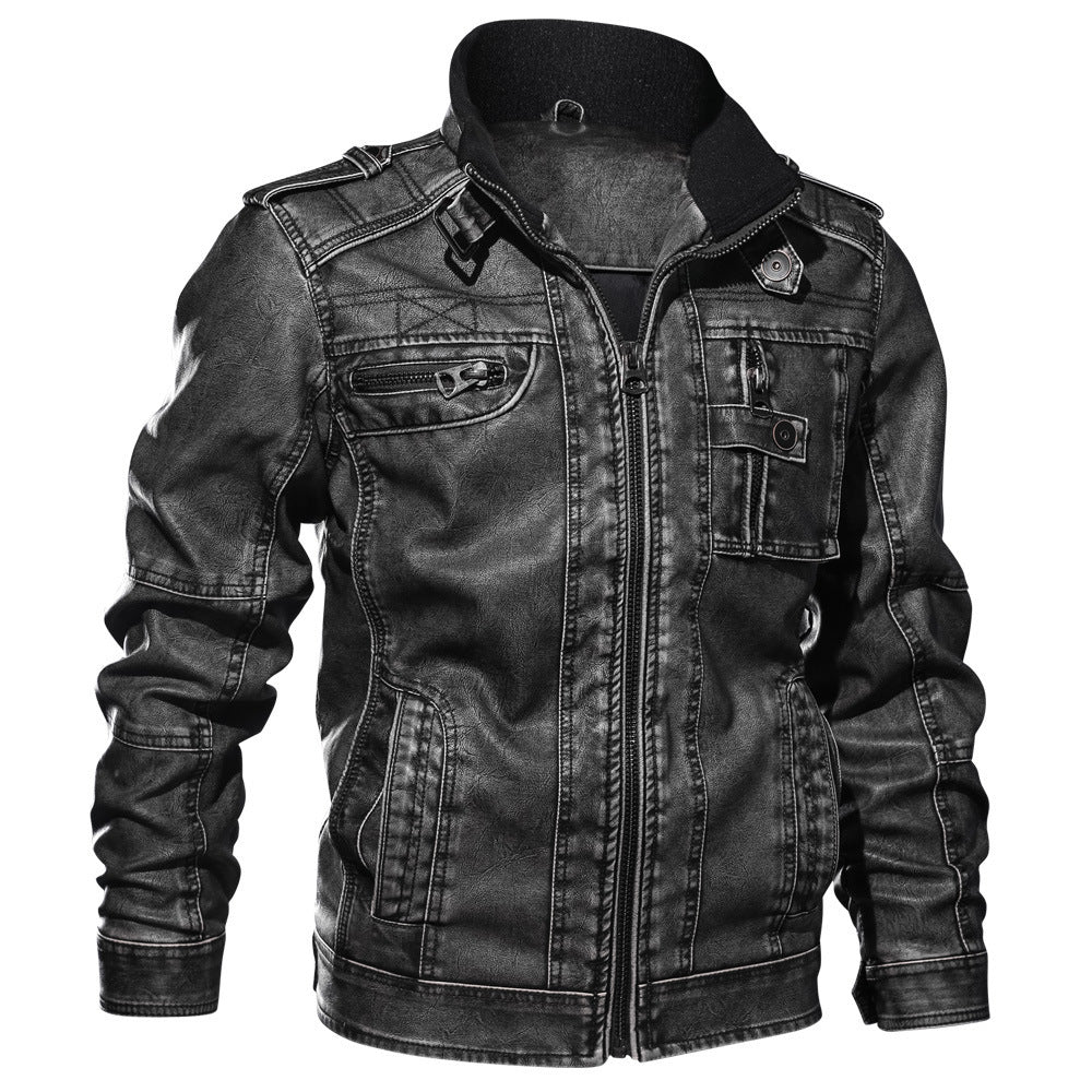 LEATHER MOTORCYCLE JACKET