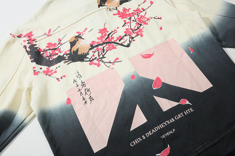 Floral Print Denim Male