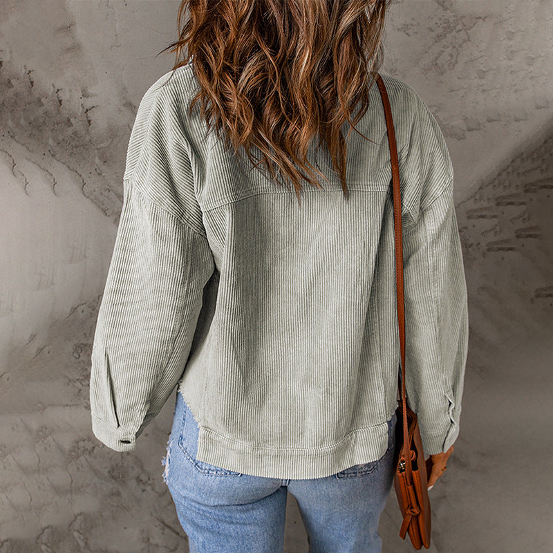 Niche Corduroy Lapels Jacket