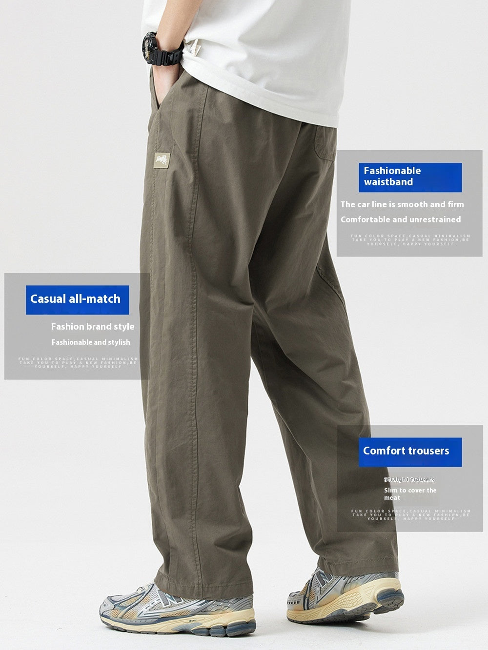 Summer Thin Pure Cotton Casual Pants