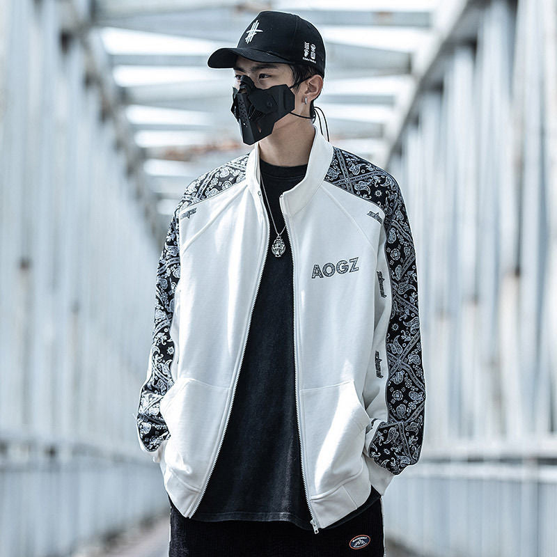 ETHNIC PATTERN LINED JACKET