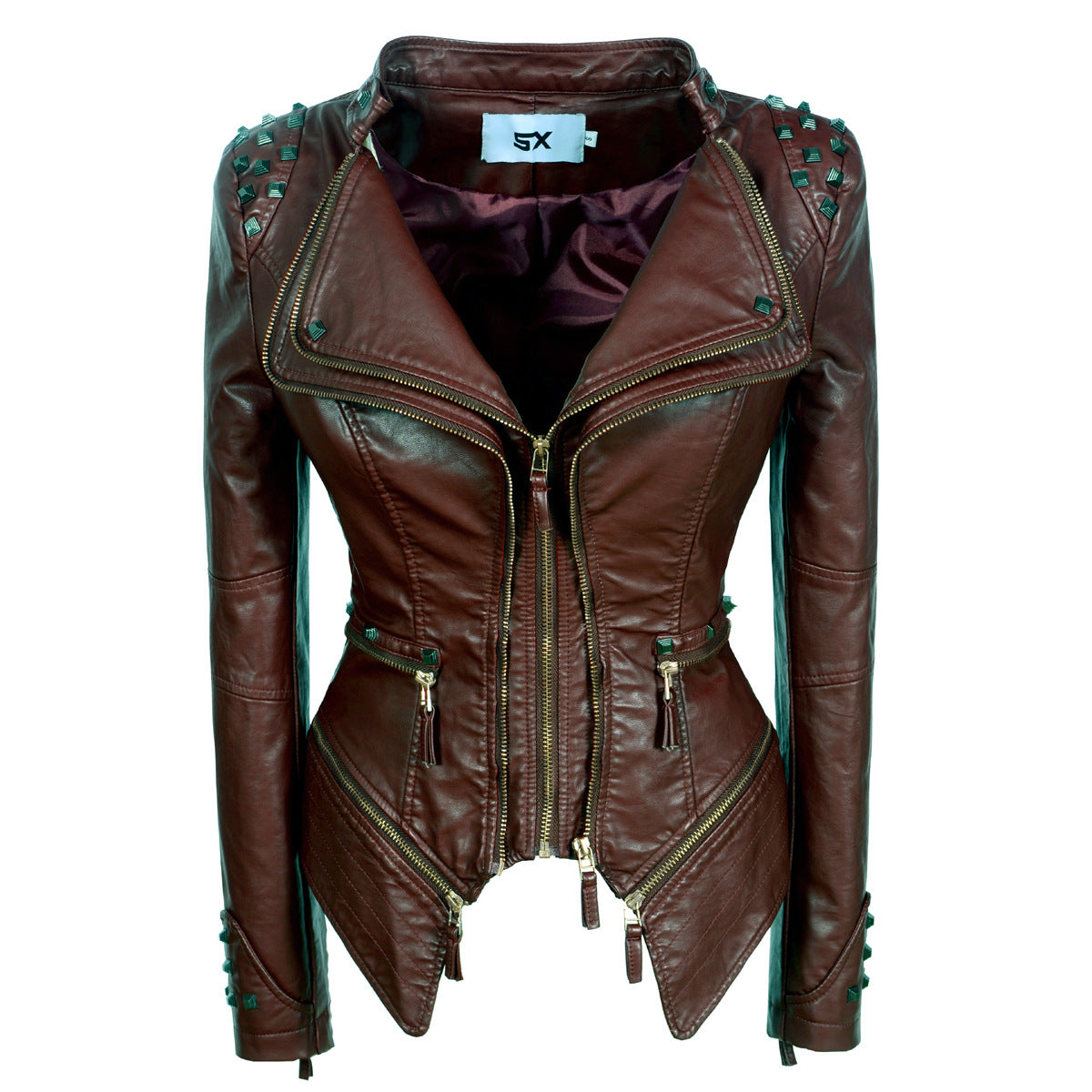 LEATHER DENIM JACKET