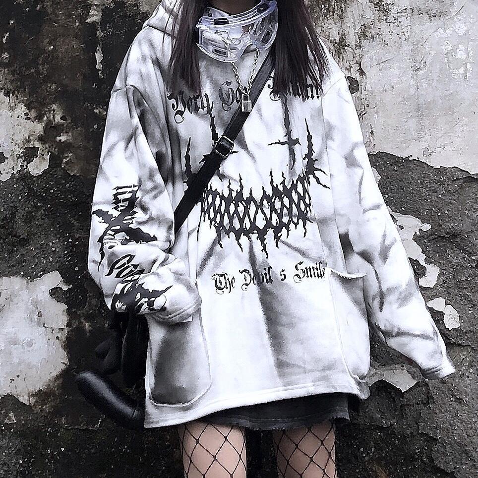 OVERSIZE PATCHWORK PRINTED SWEATSHIRT