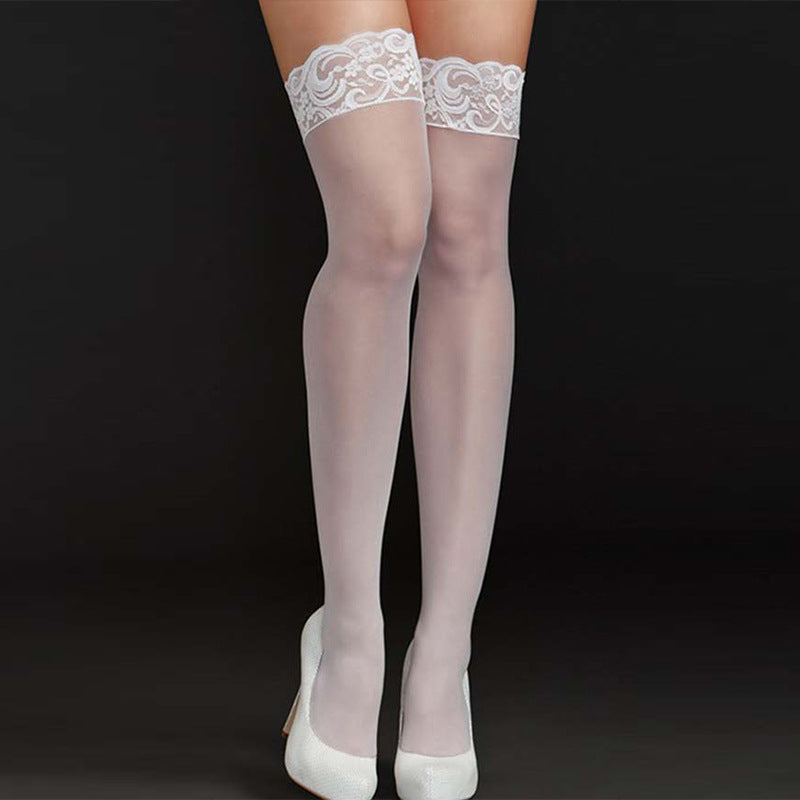 SHEER LACE THIGH-HIGH SOCKS