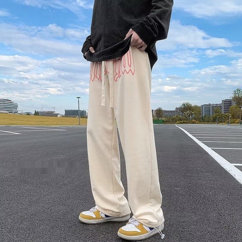 Loose Straight Wide Leg Casual Trousers