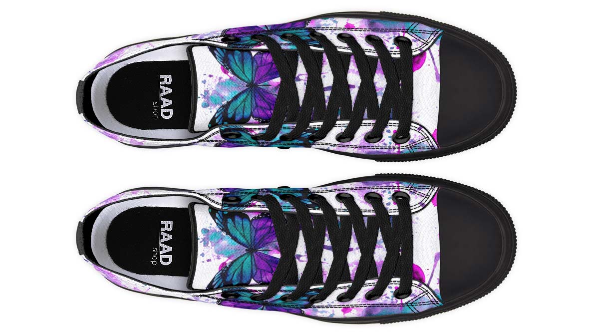 BUTTERFLY PRINT DESIGN SHOES